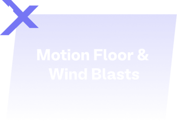 QBIX Features Motion Floor and Wind Blasts